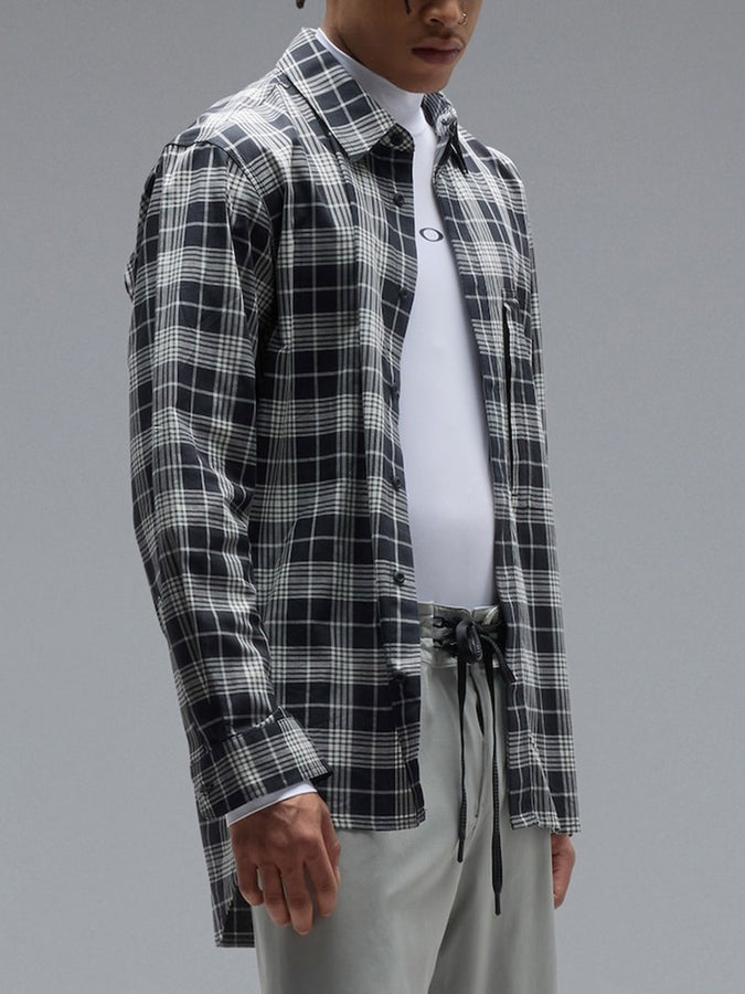Oakley Oak Light Plaid Long Sleeve Buttondown Shirt Spring 2026 | BLACK CHECK (26O)