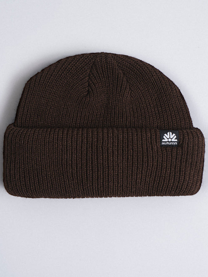 Autumn Double Roll Beanie | CHOCOLATE