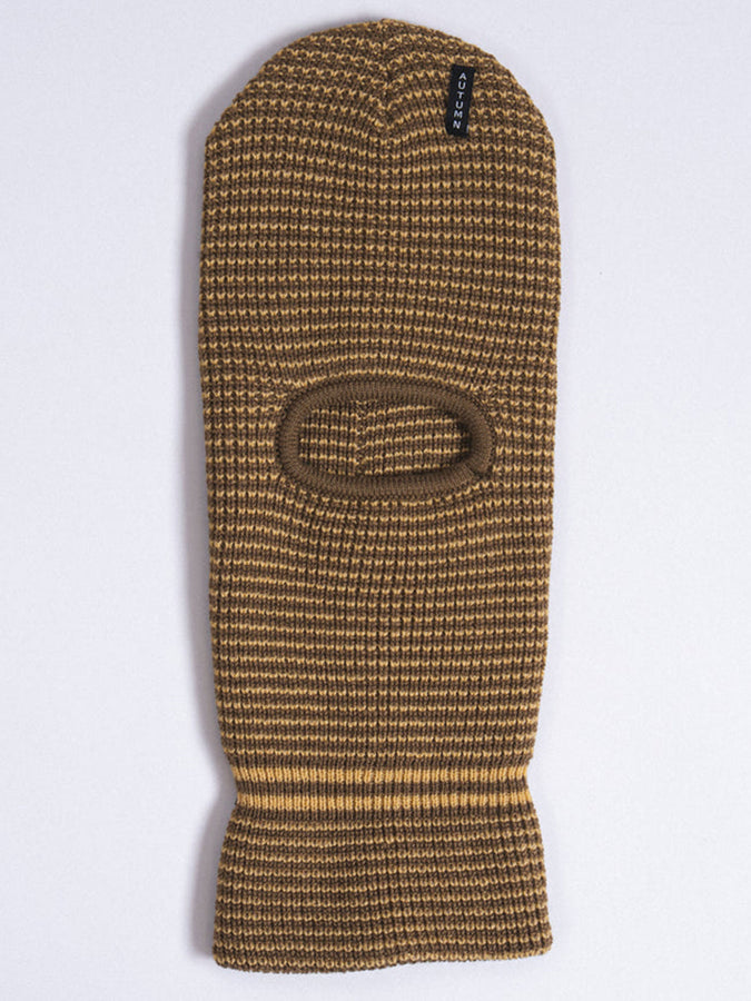 Autumn Striped Balaclava | DARK SAND