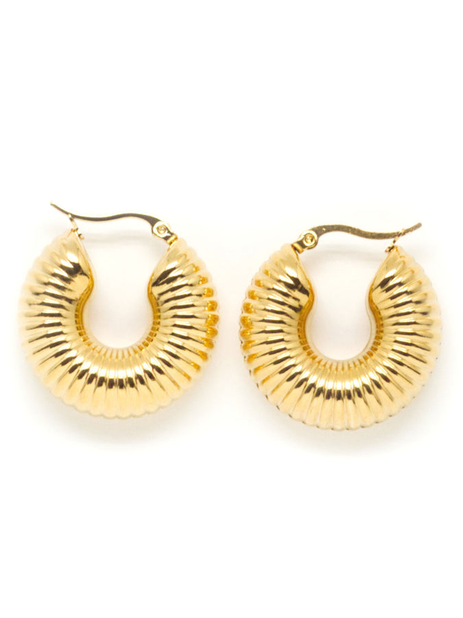 Salty Cali Aries Hoops Earrings | GOLD