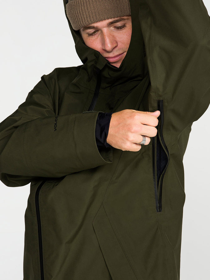 Volcom GORE-TEX Tester 3L 2027 – Shell Jacket | DARK GREEN (DGN)