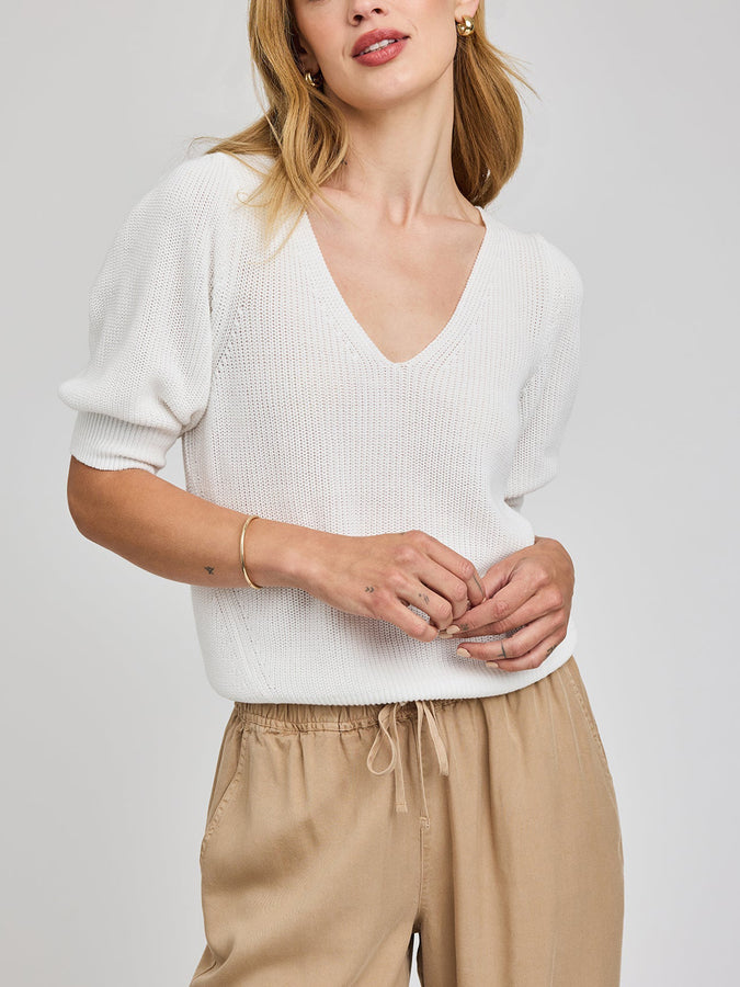 Gentle Fawn Phoebe Sweater Spring 2026 | WHITE