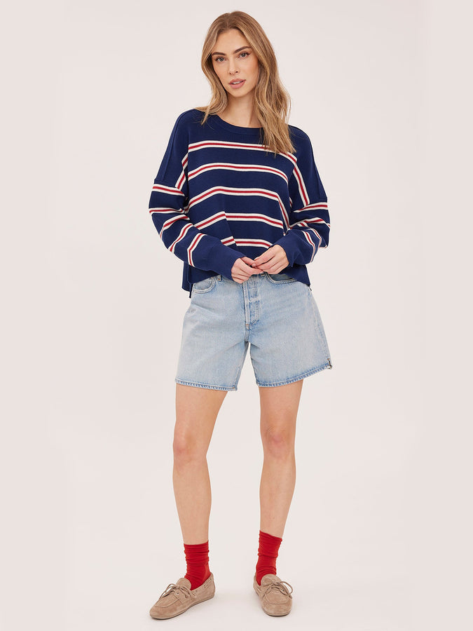 Gentle Fawn Echo Stripe Sweater Fall 2026 |NAVY