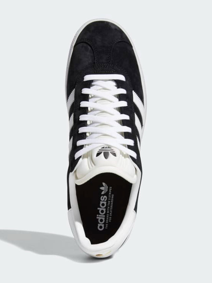 Adidas Gazelle ADV Core Black/White/Gold Met Shoes | CORE BLACK/WHITE/GOLD MET