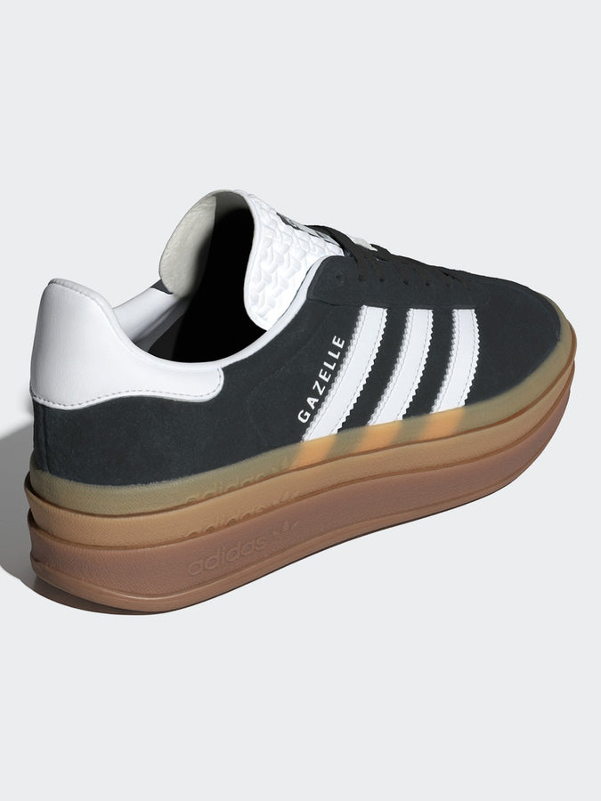Adidas Gazelle Bold Core Black/White/White Shoes | CORE BLACK/WHITE/WHITE