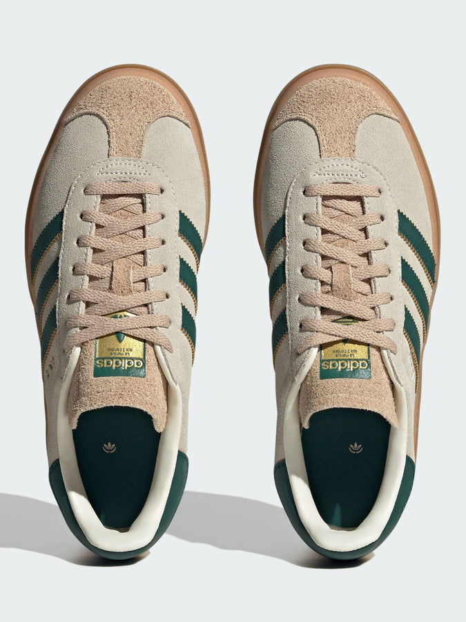 Adidas Gazelle Bold Cream White/Collegiate Green/Magic Beige Shoes | CREAM WHITE/GREEN/MAGIC BEIGE