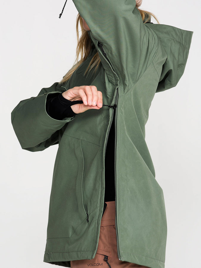 Volcom GORE-TEX Rowan Pullover 2027 – Women Insulated Jacket | LIGHT GREEN (LRN)