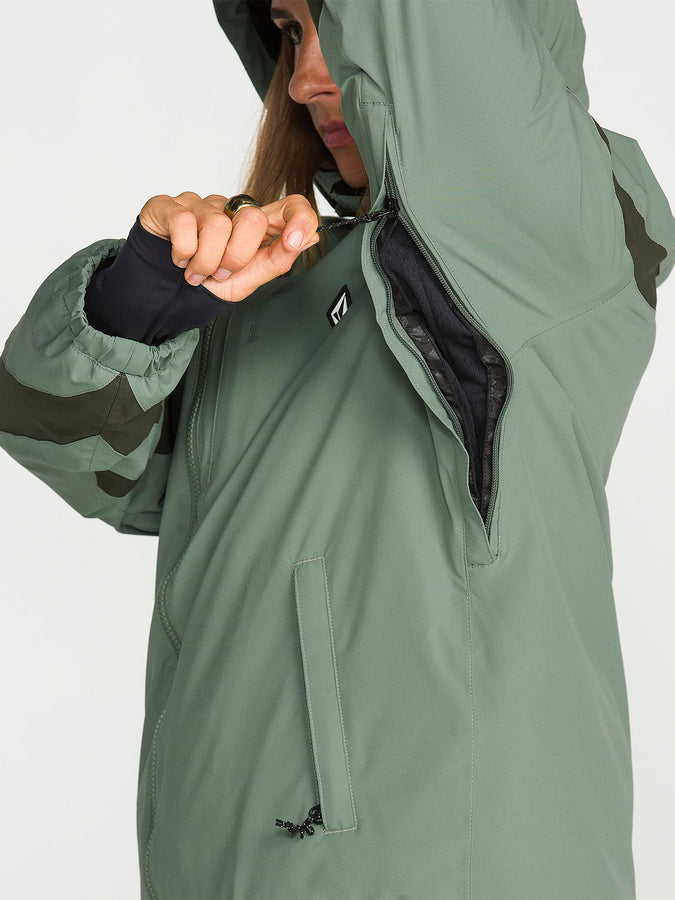 Volcom Shelter 3D Stretch 2027 – Women's Insulated Jacket | LIGHT GREEN (LRN)