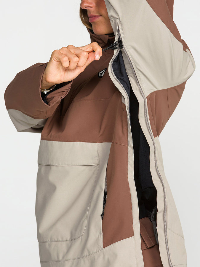 Volcom Harlan Pullover 2027 – Women's Shell Jacket | DESERT TAUPE (DT0)