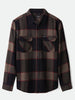 Brixton Bowery Flannel Long Sleeve Buttondown Shirt Fall 2026