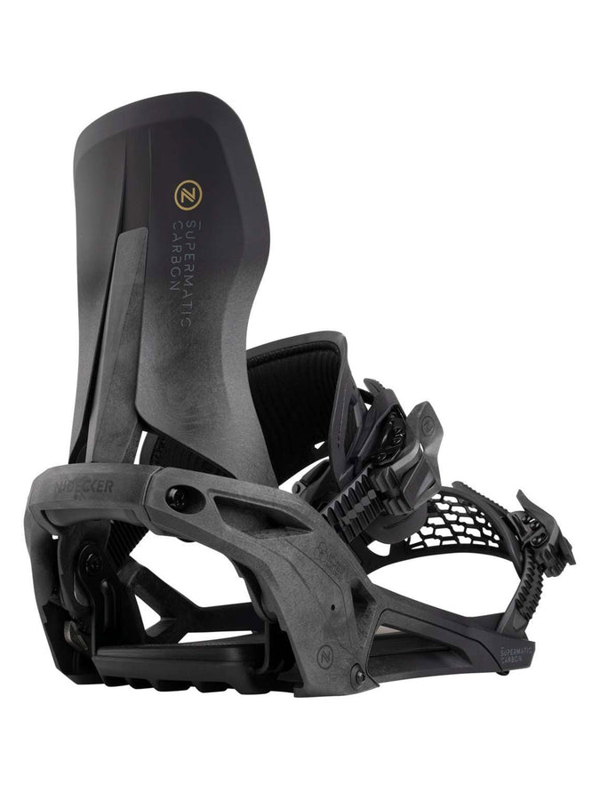 Nidecker Carbon Supermatic Snowboard Bindings 2027 | BLACK
