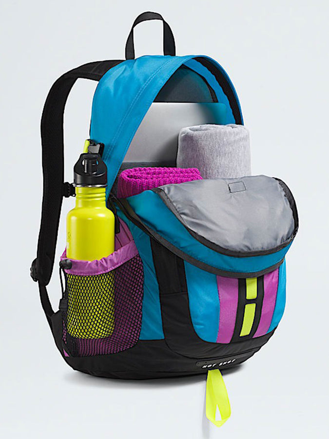 The North Face Hot Shot Se Backpack Spring 2026 | MRDN BLUE/VLT/FIZZ LIME (PA7)