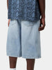 Carhartt Wip Langdon Blue Heavy Wrn Bleached Shorts Spring 26