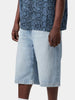 Carhartt Wip Langdon Blue Heavy Wrn Bleached Shorts Spring 26