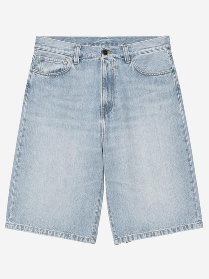 Carhartt Wip Langdon Blue Heavy Wrn Bleached Shorts Spring 26 | BLUE HEAVY WRN BLEACHED (01WU) 
