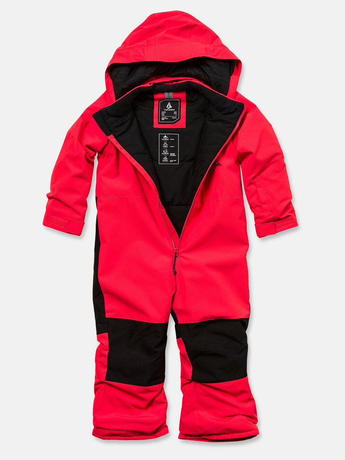 Volcom Little Flurry 2027 – Insulated One Piece (Kids 2-7) | BRIGHT CHERRY (B0C)
