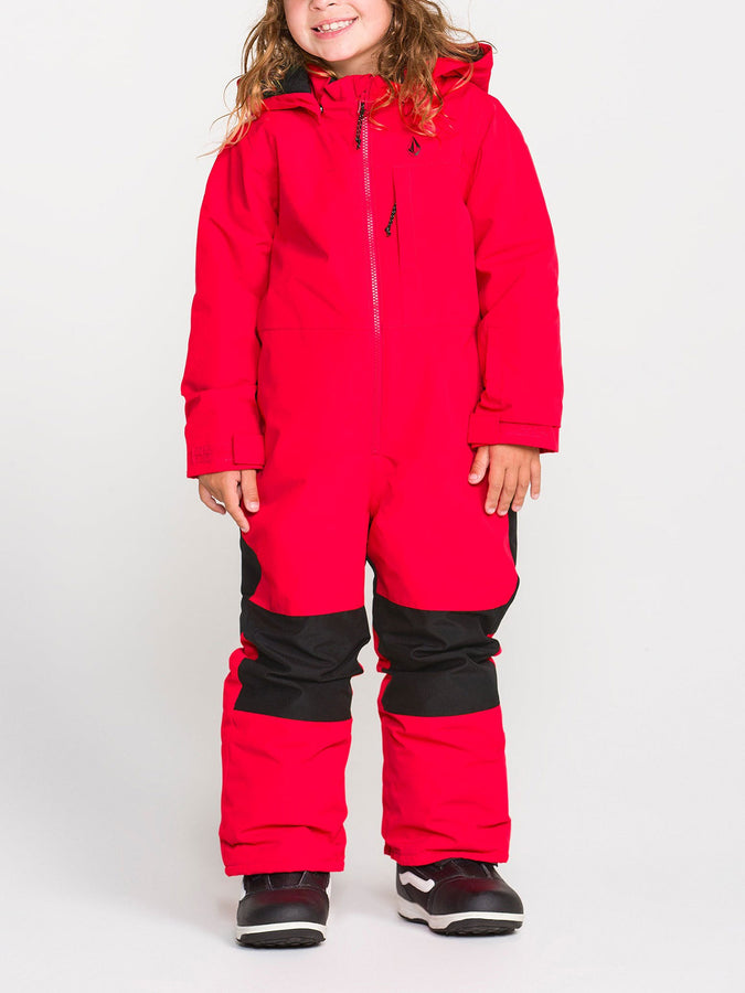 Volcom Little Flurry 2027 – Insulated One Piece (Kids 2-7) | BRIGHT CHERRY (B0C)