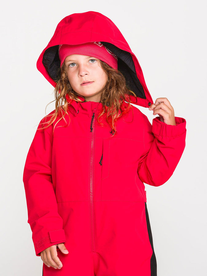 Volcom Little Flurry 2027 – Insulated One Piece (Kids 2-7) | BRIGHT CHERRY (B0C)