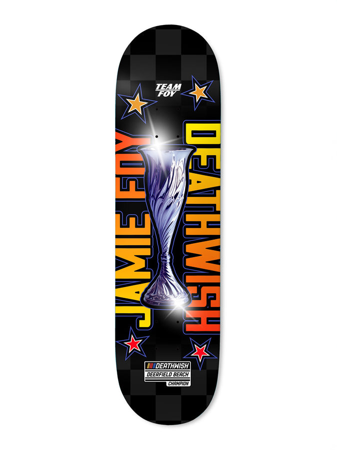 Deathwish Jamie Foy DB Champ 8'' Skateboard Deck | BLACK
