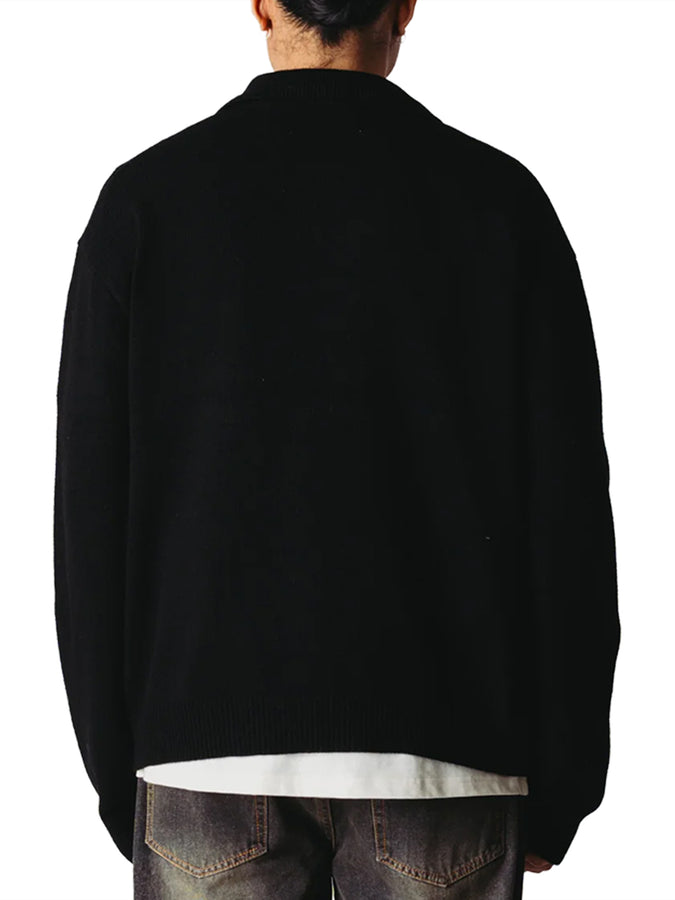 Woodbird Kang 1/2 Zip Polo Fall 2026 | BLACK