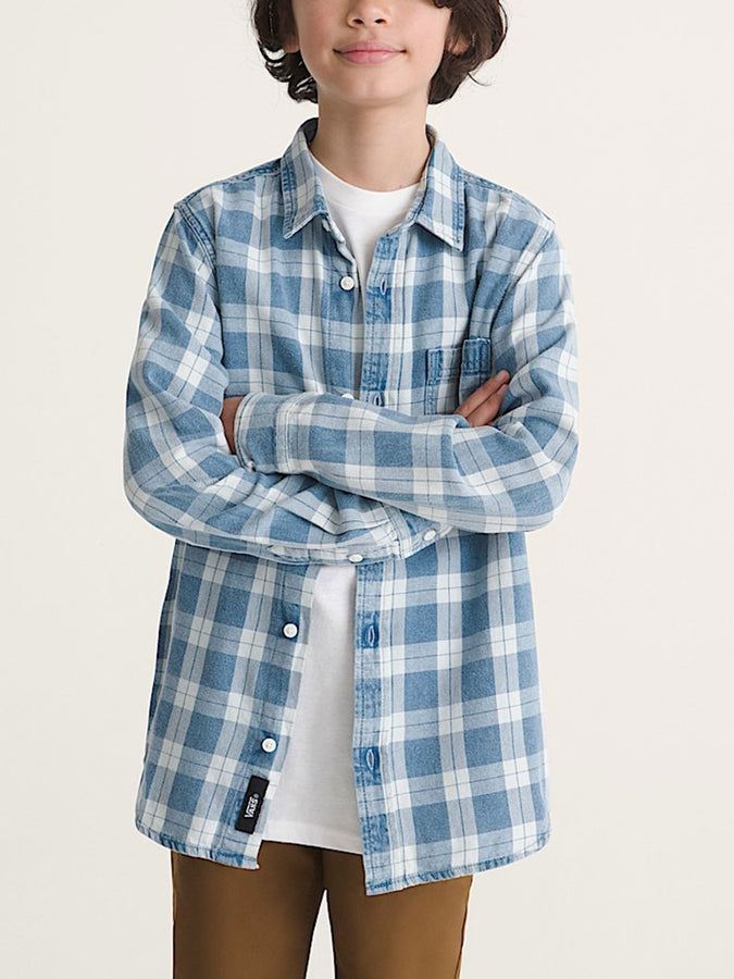 Vans Lawson Vintage Indigo L/S Buttondown Shirt Fall 2026 | BLEACH INDIGO (HEC)