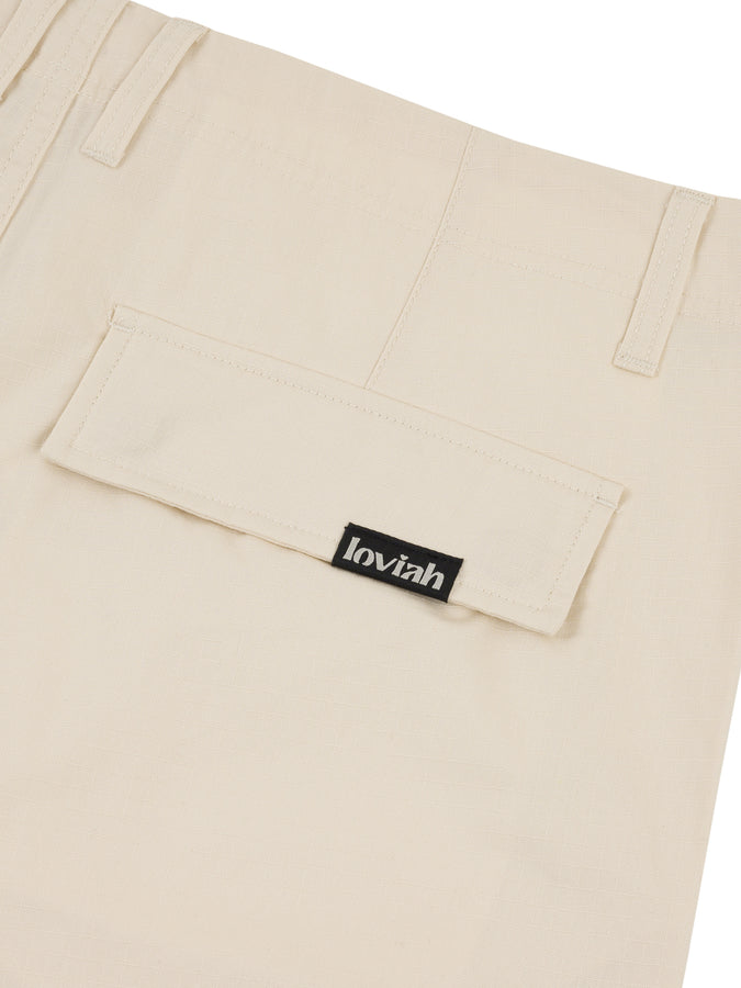 Loviah Ripstop Cargo Pants | WHITE