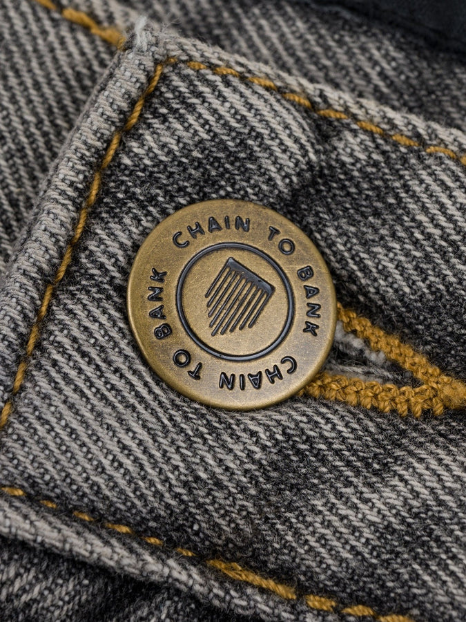 Chain To Bank Billions Baggy Fit Jeans Fall 2027 | FADED GREY DENIM