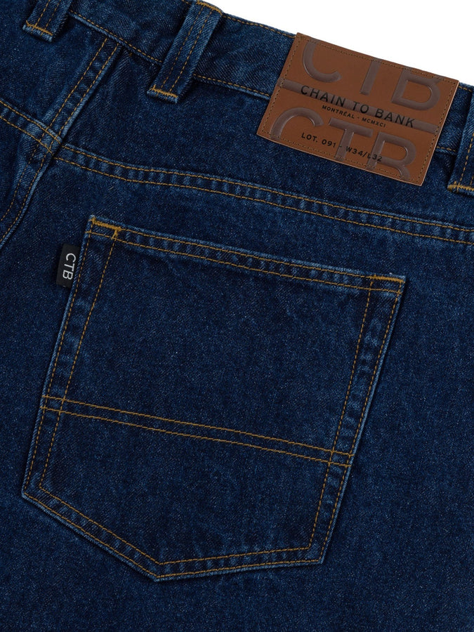 Chain To Bank Billions Baggy Fit Jeans Fall 2027 | MEDIUM INDIGO WASH