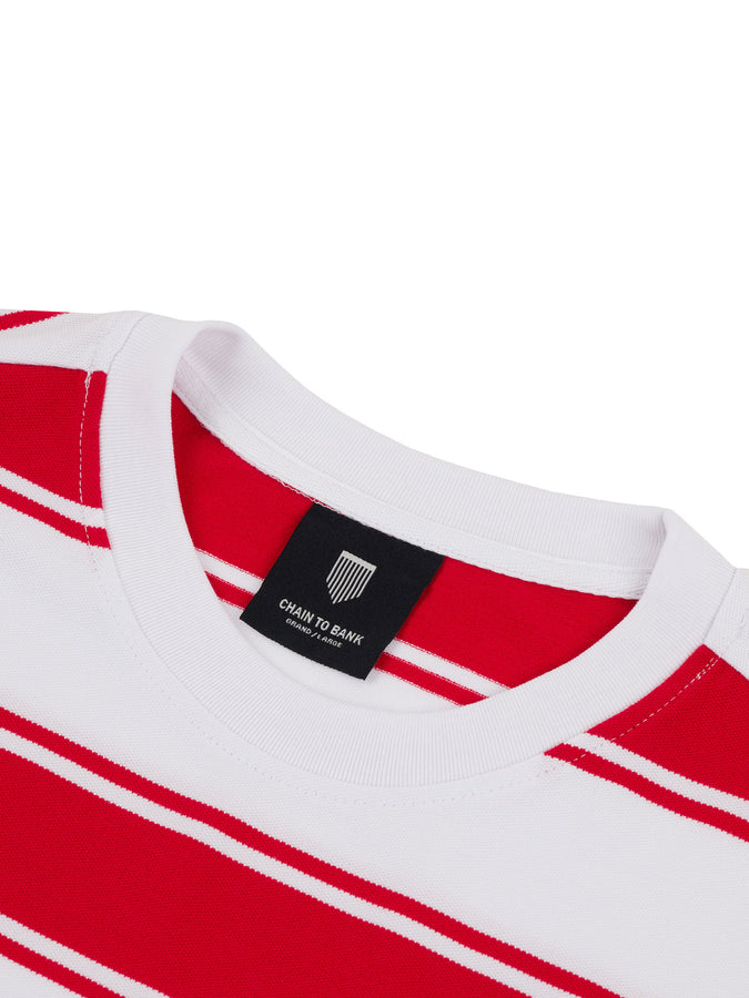Chain To Bank Strife Stripe Elevated T-Shirt Fall 2027 | RED