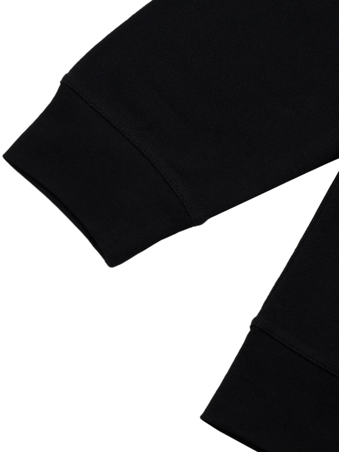 Chain To Bank Solid AF Long Sleeve Polo Fall 2027 | BLACK