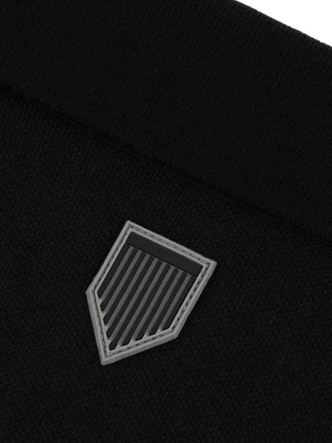Chain To Bank Solid AF Long Sleeve Polo Fall 2027 | BLACK