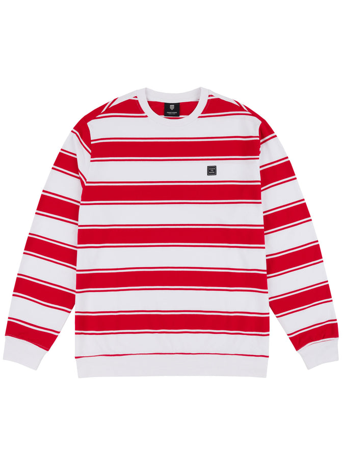 Chain To Bank Strife Stripe Long Sleeve T-Shirt Fall 2027 | RED