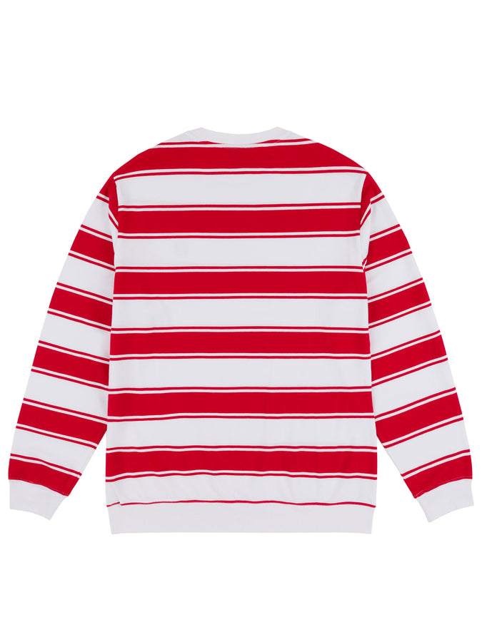 Chain To Bank Strife Stripe Long Sleeve T-Shirt Fall 2027 | RED