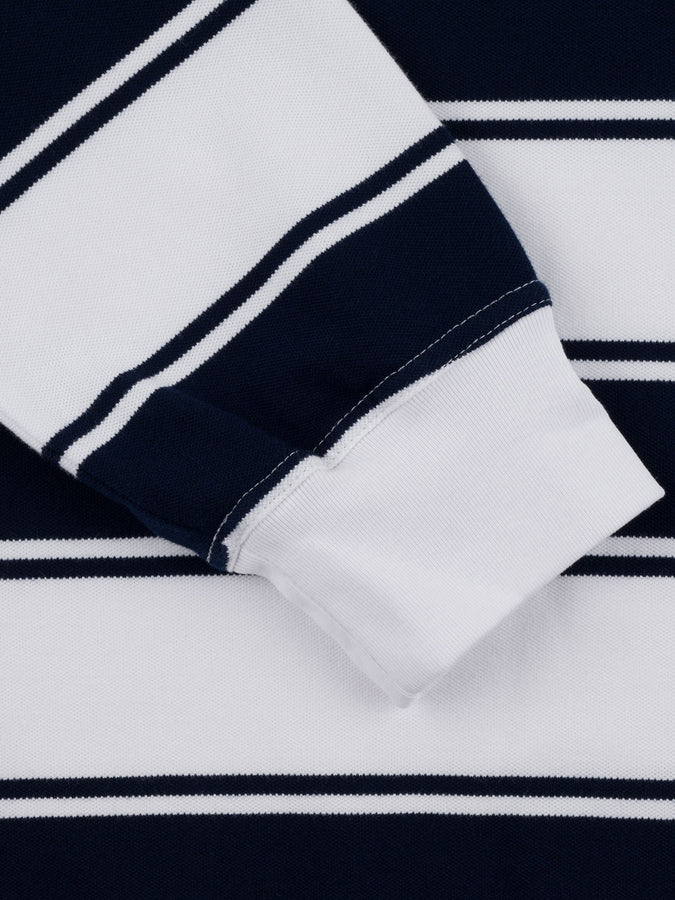 Chain To Bank Strife Stripe Long Sleeve T-Shirt Fall 2027 | NAVY