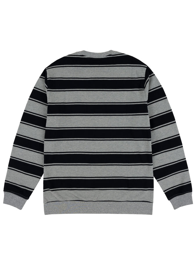 Chain To Bank Strife Stripe Long Sleeve T-Shirt Fall 2027 | BLACK