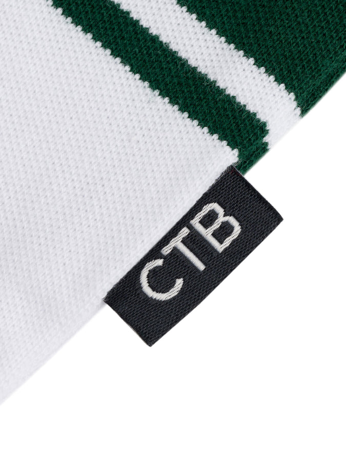 Chain To Bank Strife Stripe Long Sleeve Polo Fall 2027 | GREEN