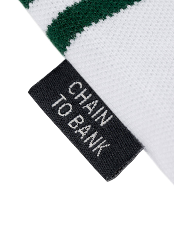 Chain To Bank Strife Stripe Long Sleeve Polo Fall 2027 | GREEN