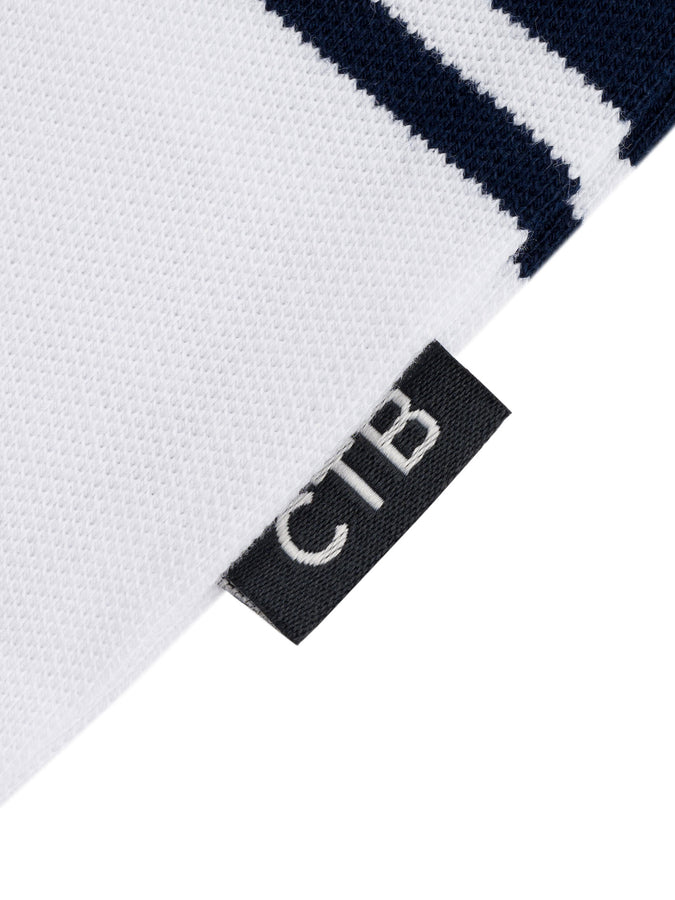 Chain To Bank Strife Stripe Long Sleeve Polo Fall 2027 | NAVY