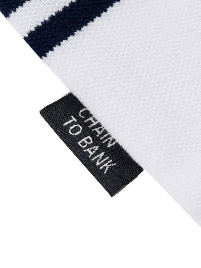Chain To Bank Strife Stripe Long Sleeve Polo Fall 2027 | NAVY