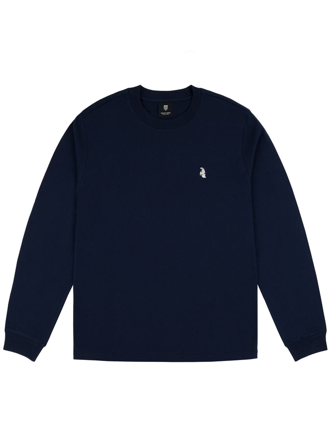 Chain To Bank Classic Staple Long Sleeve T-Shirt Fall 2027 | NAVY