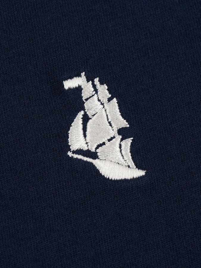 Chain To Bank Classic Staple Long Sleeve T-Shirt Fall 2027 | NAVY