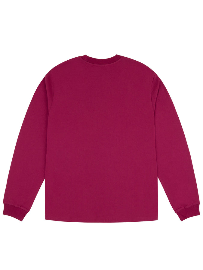 Chain To Bank Classic Staple Long Sleeve T-Shirt Fall 2027 | BURGUNDY
