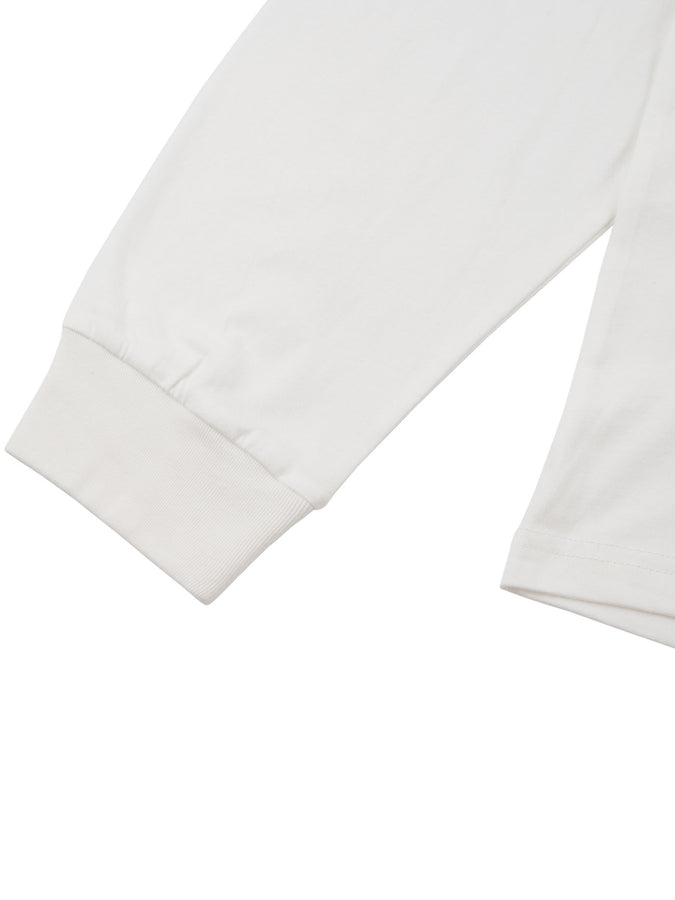 Chain To Bank Classic Staple Long Sleeve T-Shirt Fall 2027 | WHITE