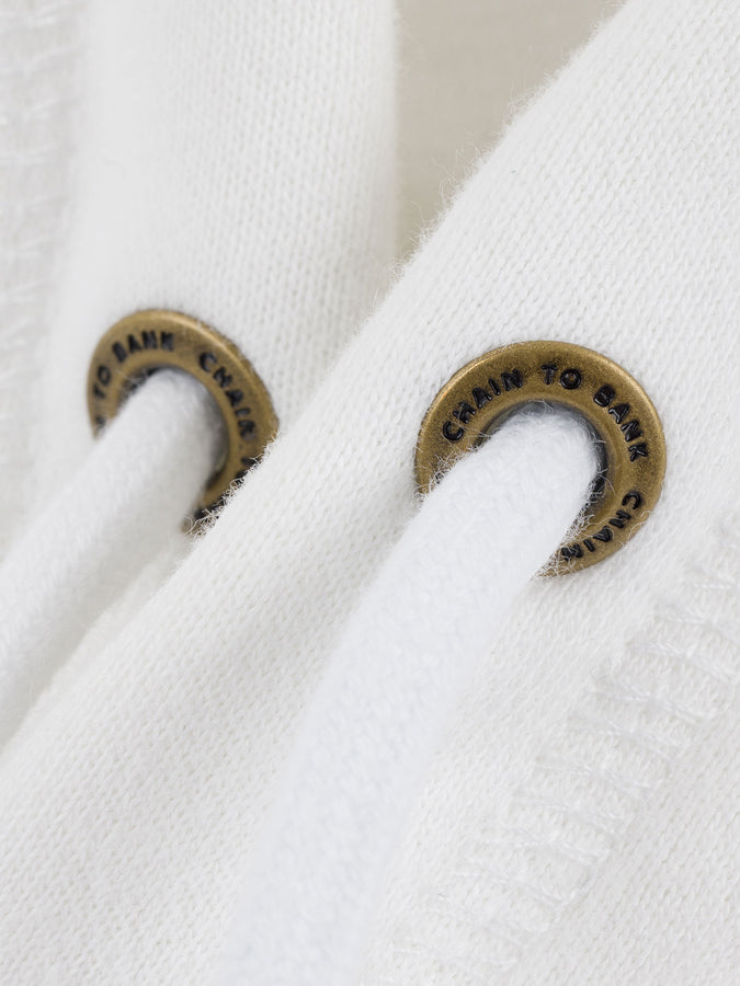 Chain To Bank Benz Of Fire Hoodie Fall 2026 | WHITE