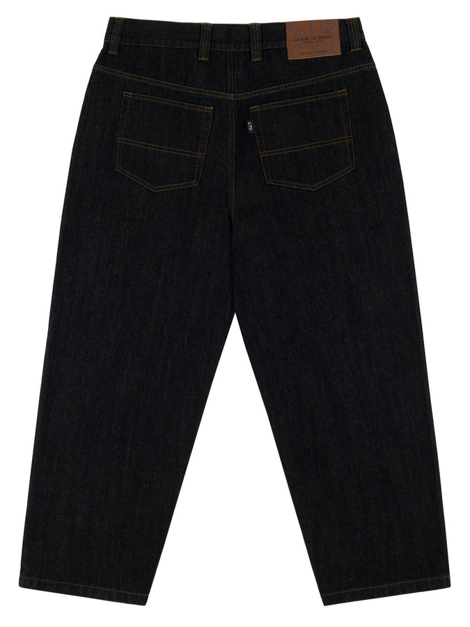 Chain To Bank Billions Baggy Fit Jeans Fall 2027 | MEDIUM BLACK WASH