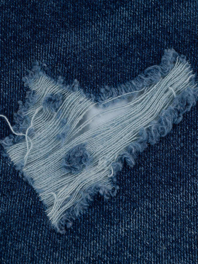 CTB Millions Roomy Fit Ripped Distressed Jeans Fall 2027 | RIPPED DISTRESSED INDIGO WASH