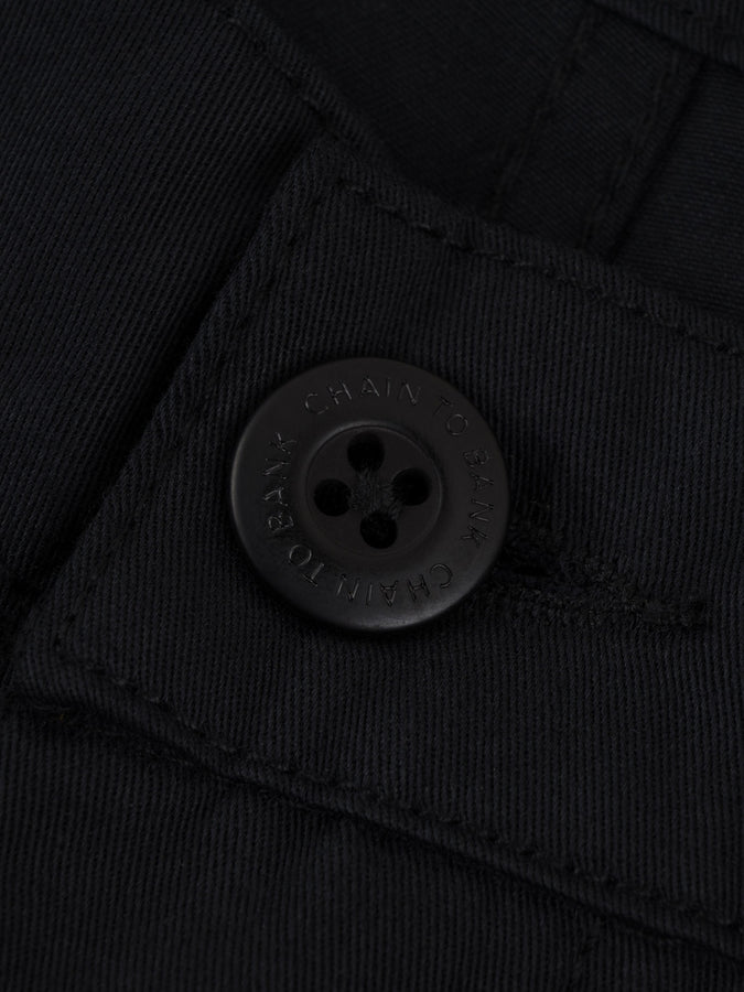 Chain To Bank Run & Gun Twill Shorts Fall 2027 | BLACK