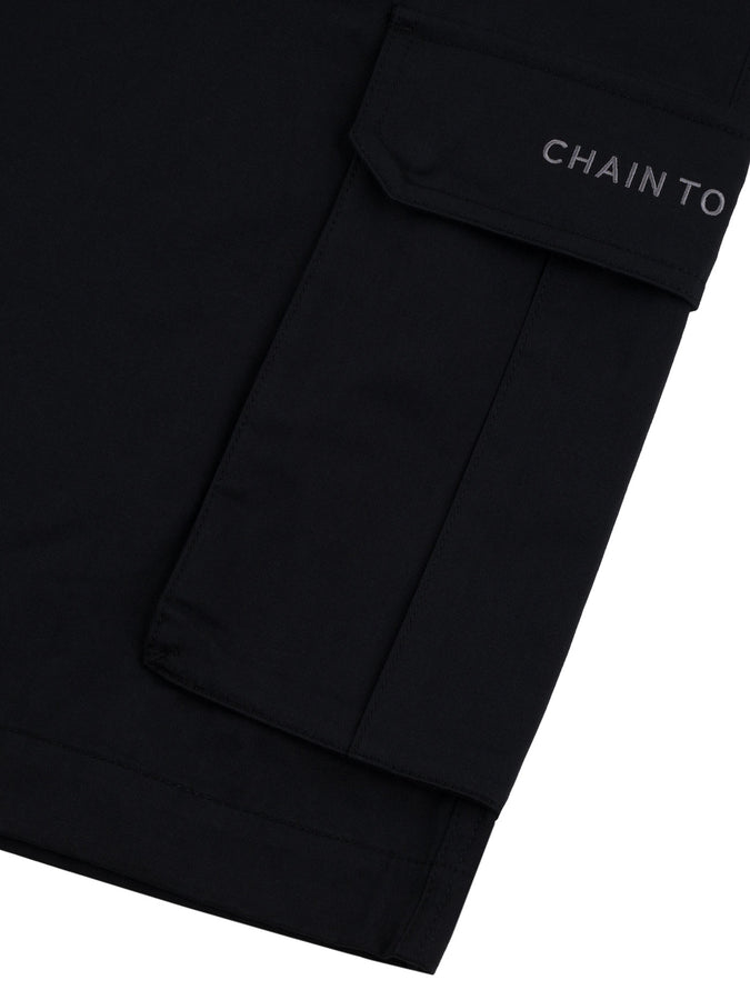 Chain To Bank Run & Gun Twill Shorts Fall 2027 | BLACK