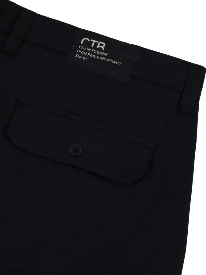 Chain To Bank Run & Gun Twill Shorts Fall 2027 | BLACK