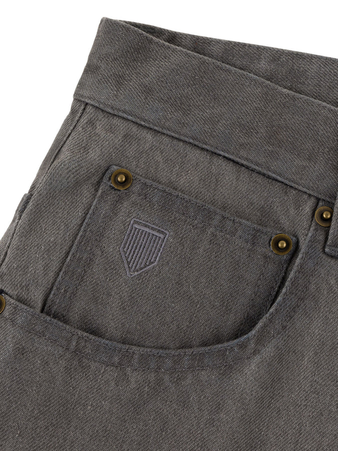 Chain To Bank Millions Baggy Fit Shorts Fall 2027 | FADED GREY DENIM